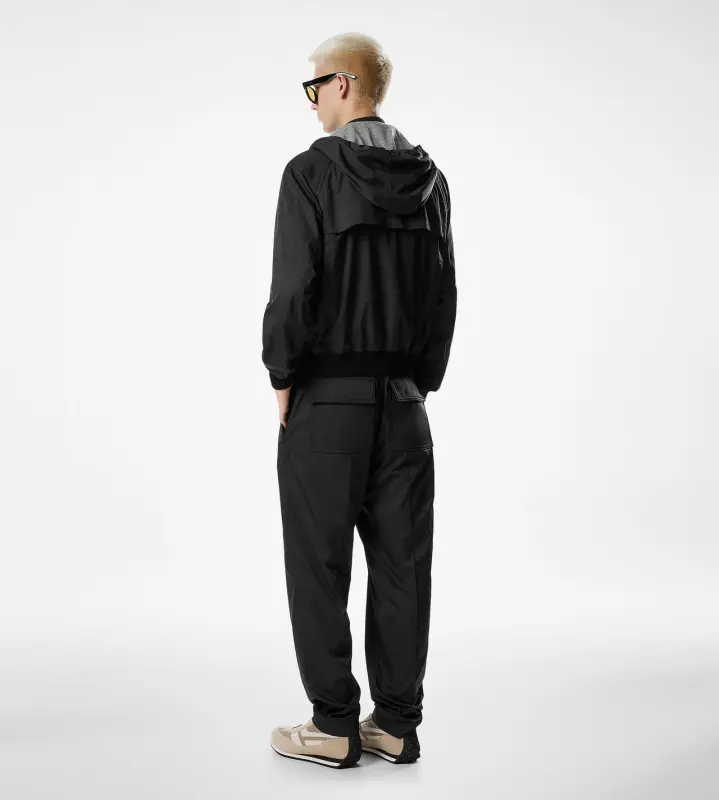 JERSEY LINED DRAWSTRING PANT BLACK online